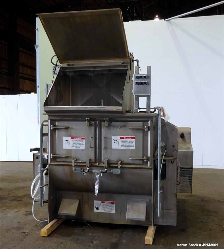 Used American Process Systems Forberg Fluidized Zone Mixer – 35 Cu. Ft. Stainless Steel