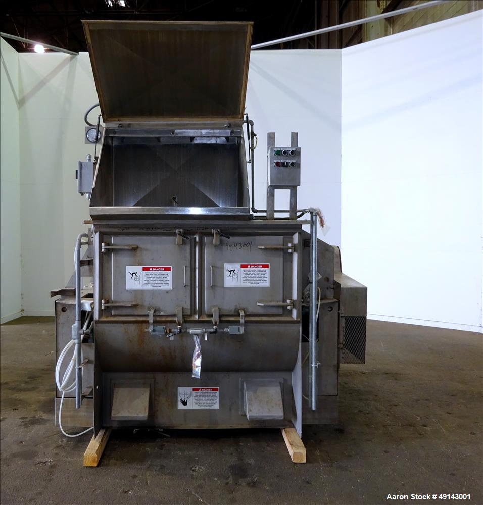 Used American Process Systems Forberg Fluidized Zone Mixer – 35 Cu. Ft. Stainless Steel