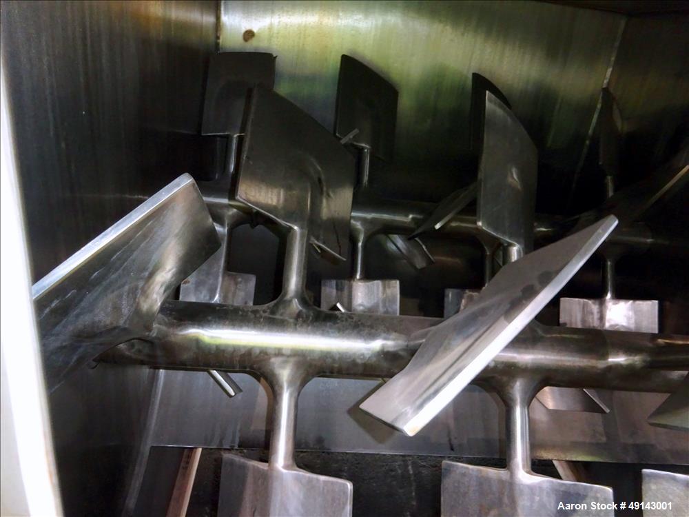 Used American Process Systems Forberg Fluidized Zone Mixer – 35 Cu. Ft. Stainless Steel