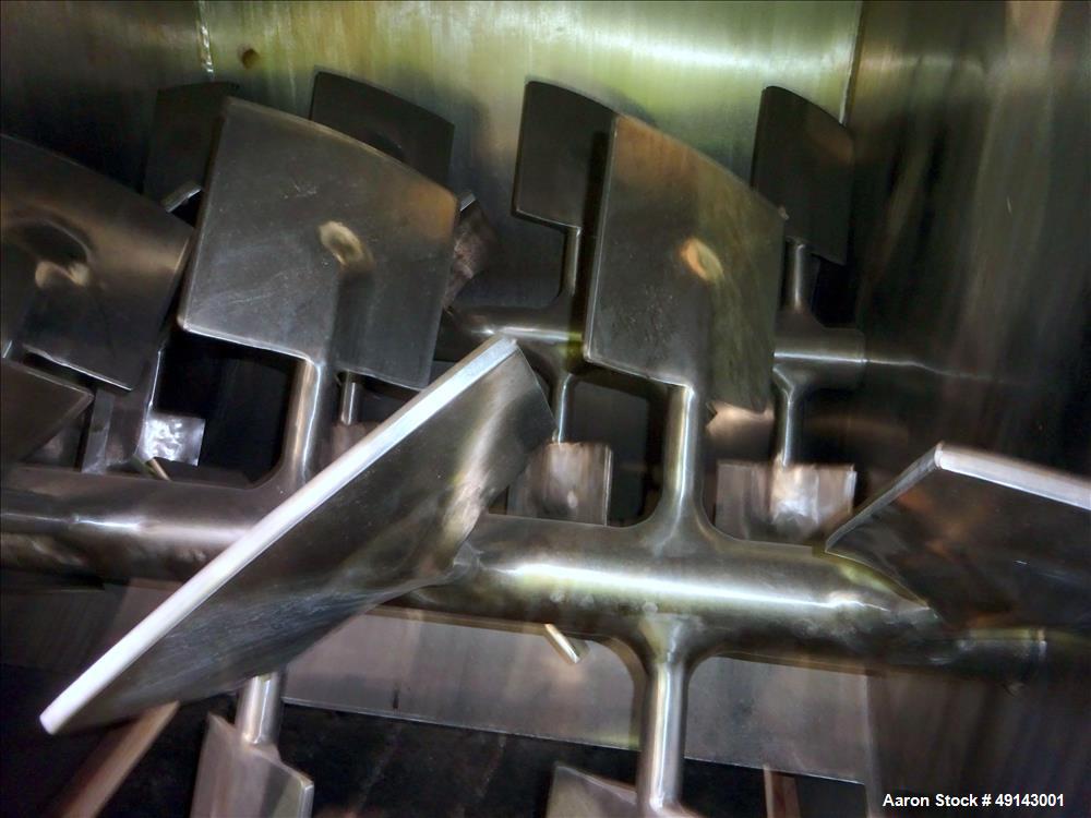 Used American Process Systems Forberg Fluidized Zone Mixer – 35 Cu. Ft. Stainless Steel