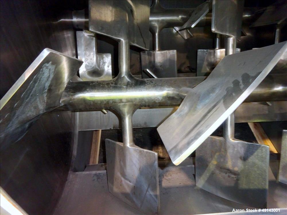 Used American Process Systems Forberg Fluidized Zone Mixer – 35 Cu. Ft. Stainless Steel