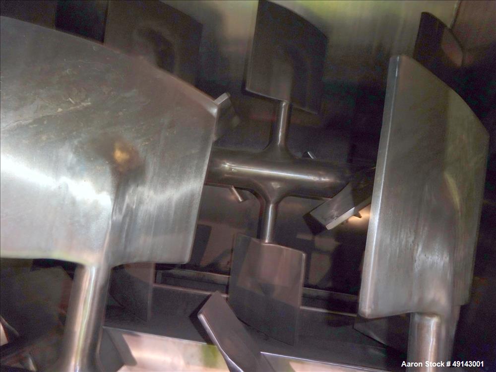 Used American Process Systems Forberg Fluidized Zone Mixer – 35 Cu. Ft. Stainless Steel