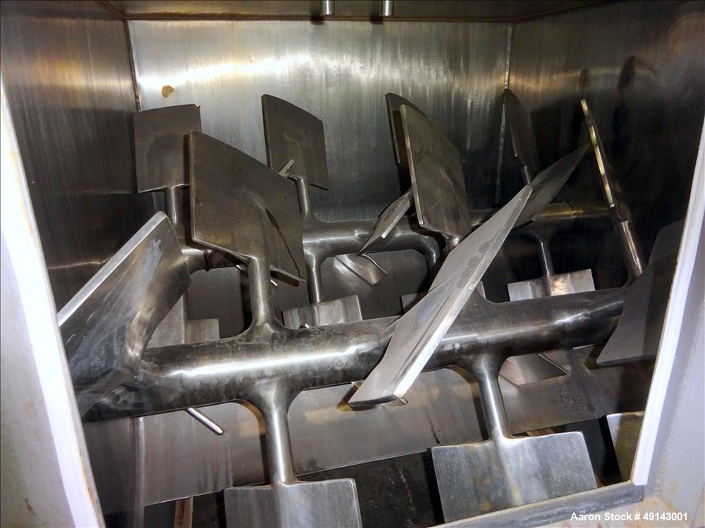 Used American Process Systems Forberg Fluidized Zone Mixer – 35 Cu. Ft. Stainless Steel