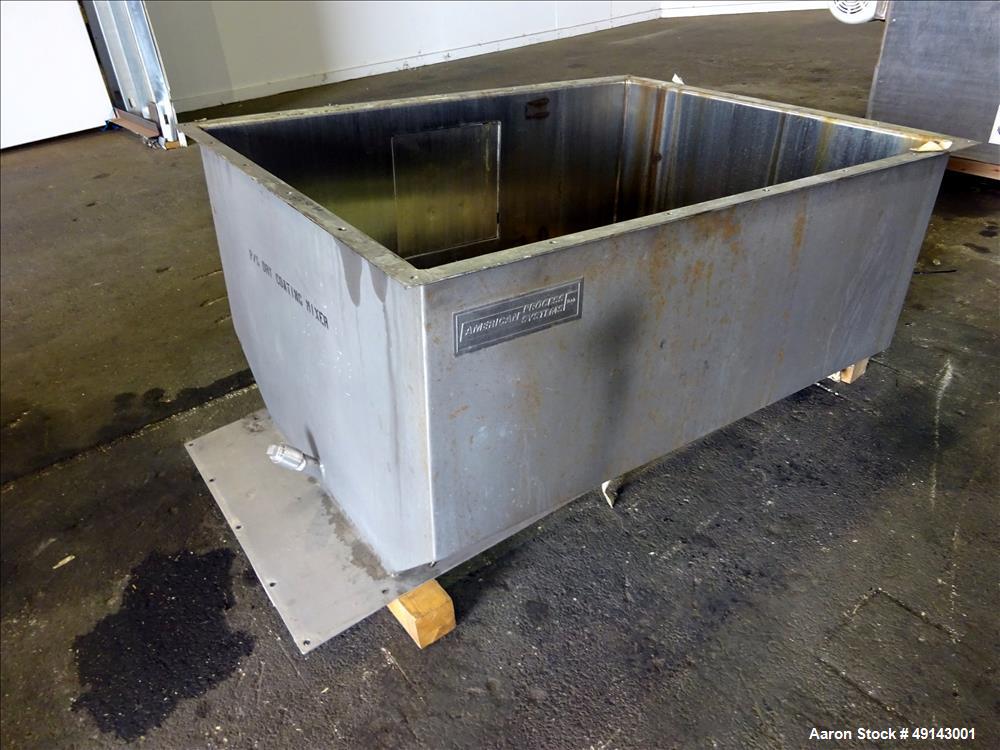 Used American Process Systems Forberg Fluidized Zone Mixer – 35 Cu. Ft. Stainless Steel