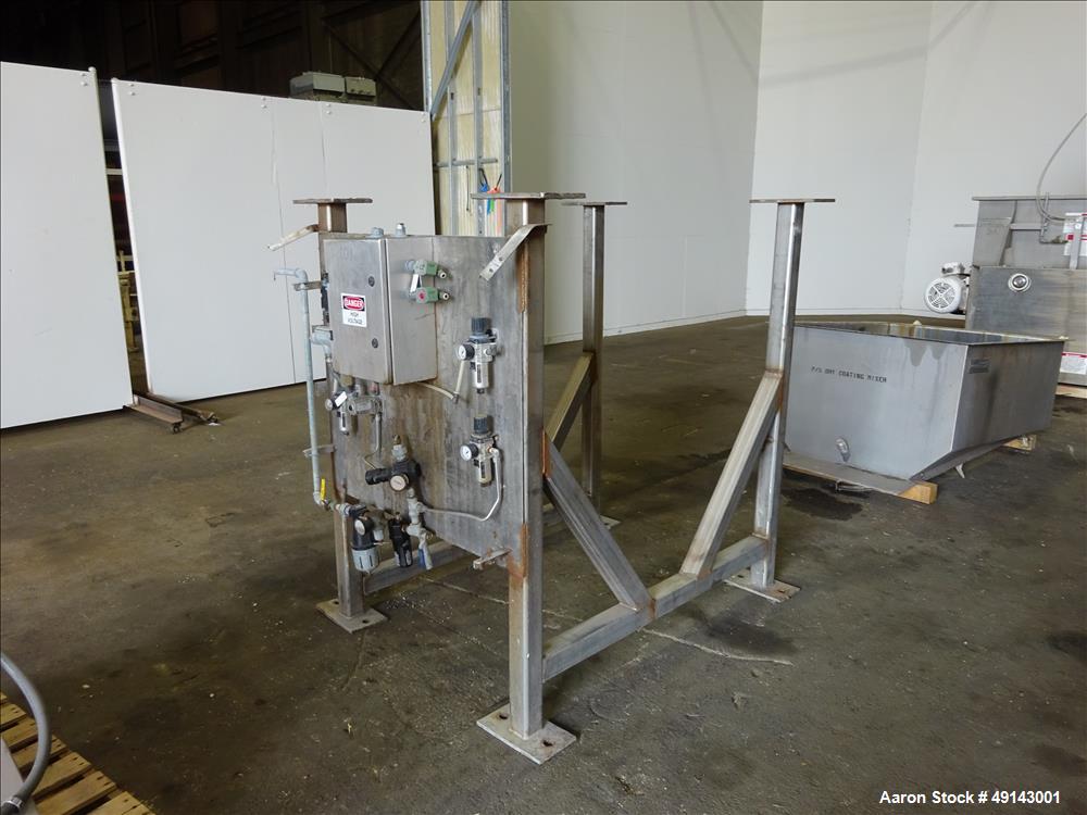 Used American Process Systems Forberg Fluidized Zone Mixer – 35 Cu. Ft. Stainless Steel