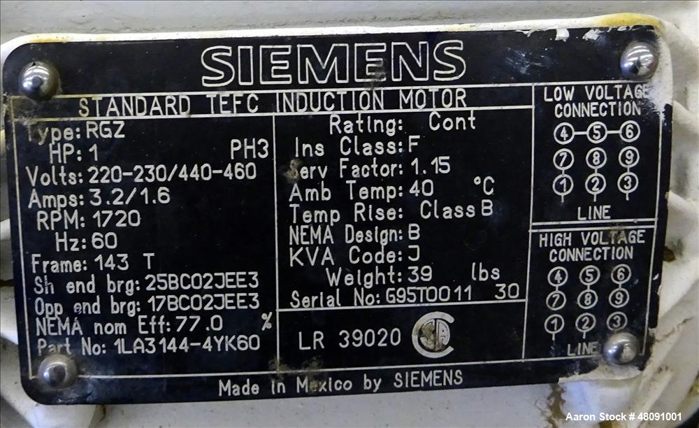 Used American Process Systems (Forberg type mixer) Twin Shaft Paddle Mixer