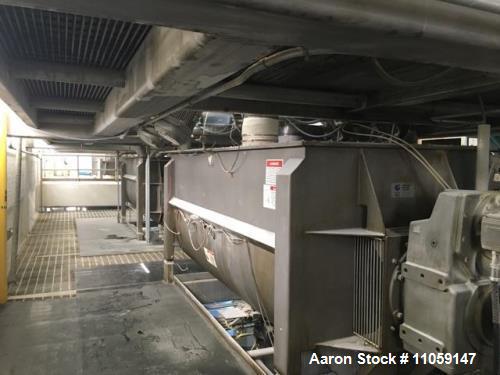 Used 270 Cubic Foot Paddle Blender. Stainless Steel, built by American Process Systems Div of Eirich Machines Model #U270-5998. Equipment Type PB-270 Mixer, 12 ft. length. 10" outlet. Driven by a 30 ...