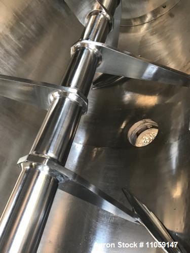 Used 270 Cubic Foot Paddle Blender. Stainless Steel, built by American Process Systems Div of Eirich Machines Model #U270-5998. Equipment Type PB-270 Mixer, 12 ft. length. 10" outlet. Driven by a 30 ...