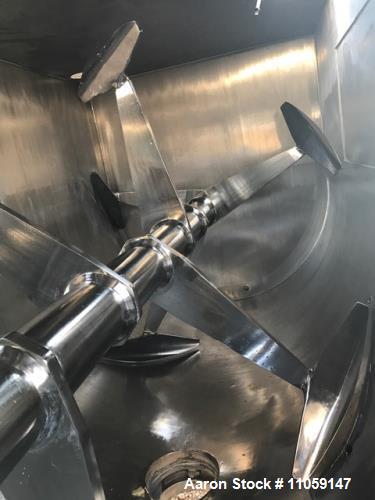 Used 270 Cubic Foot Paddle Blender. Stainless Steel, built by American Process Systems Div of Eirich Machines Model #U270-5998. Equipment Type PB-270 Mixer, 12 ft. length. 10" outlet. Driven by a 30 ...