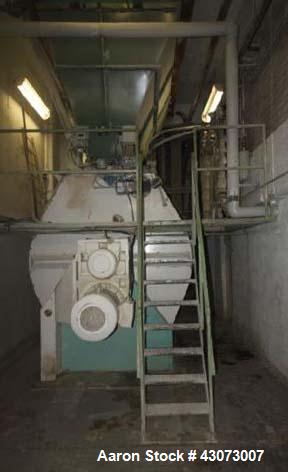 Used Buehler Paddle Mixer, Model Speedmix DFML. Capacity 353.15 cubic feet. (10.000 liters). (6) paddles, 2 x 60 HP (2 x 45 kW) drives, 50 Hz. Stainless steel on product contact parts.