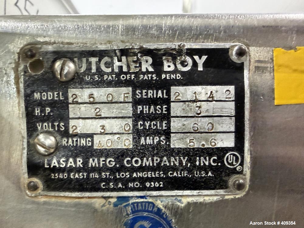 Butcher Boy 250F Meat Mixer – 200 lb Capacity, 3 Phase Electric