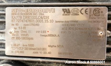 Used Ross Paddle Mixer, Model 42P-10, Stainless Steel
