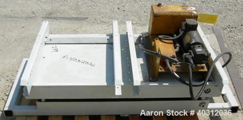 Used Custom Metalcraft Dual Shaft Paddle Mixer, 15 cubic feet, model DRB-15, 304 stainless steel. Dimpled jacketed tapered trough 39'' wide x 48'' long x 25'' deep. (10) approximately 4 1/2'' wide x ...