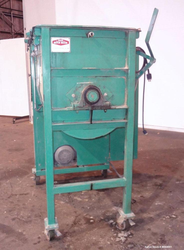 Used H.C. Davis Ultimate Duty Paddle Blender, 18 Cubic Feet Working Capacity, Carbon Steel. Non-Jacketed trough 31" wide x 45" long x approximately 36" deep. 6" Diameter shaft, (12) paddles welded to...