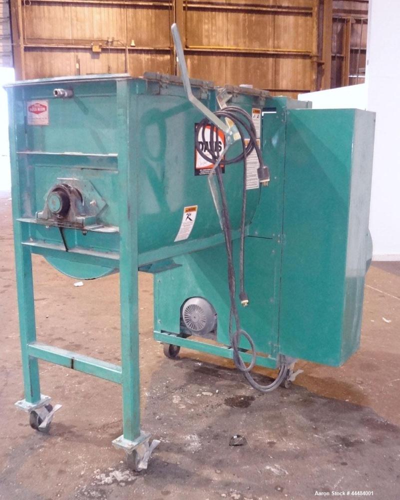 Used H.C. Davis Ultimate Duty Paddle Blender, 18 Cubic Feet Working Capacity, Carbon Steel. Non-Jacketed trough 31" wide x 45" long x approximately 36" deep. 6" Diameter shaft, (12) paddles welded to...