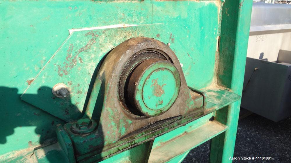 Used H.C. Davis Ultimate Duty Paddle Blender, 18 Cubic Feet Working Capacity, Carbon Steel. Non-Jacketed trough 31" wide x 45" long x approximately 36" deep. 6" Diameter shaft, (12) paddles welded to...