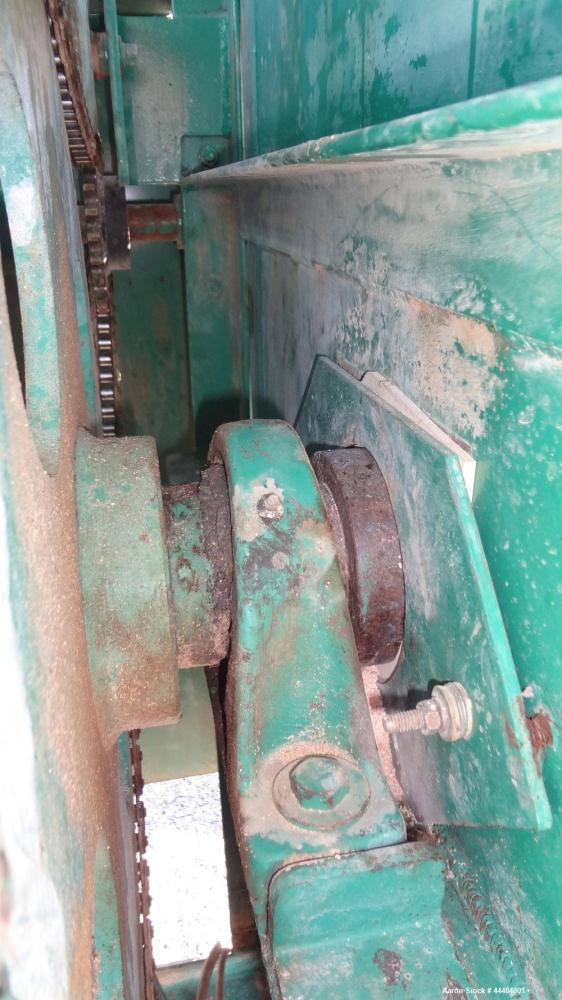 Used H.C. Davis Ultimate Duty Paddle Blender, 18 Cubic Feet Working Capacity, Carbon Steel. Non-Jacketed trough 31" wide x 45" long x approximately 36" deep. 6" Diameter shaft, (12) paddles welded to...