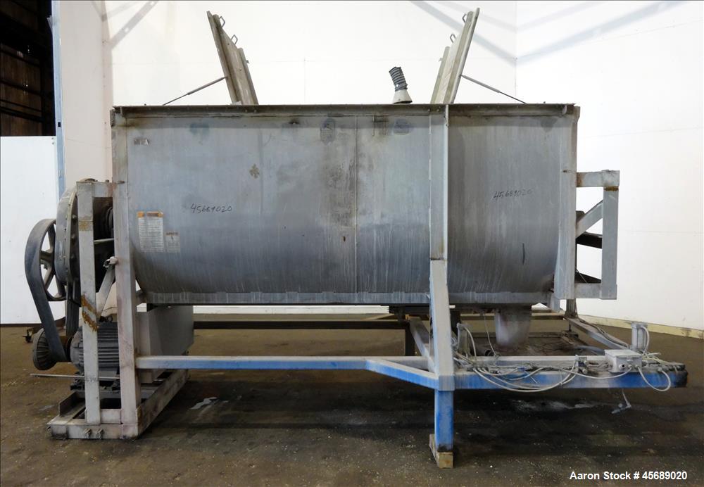 Used Davis Paddle Mixer, Approximate 220 Cubic Feet/ 600 Pounds Working Capacit