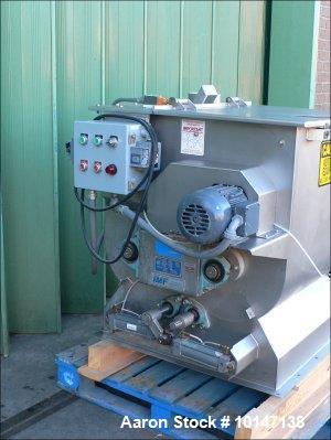 Used- Stainless Steel Forberg Double Shaft Paddle Mixer, Model F-120 S