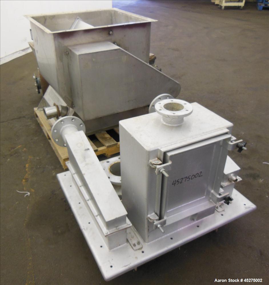 Used Stainless Steel Halvor Forberg Twin Shaft Fluidizer, 4.2 Cubic Feet, Model F-120