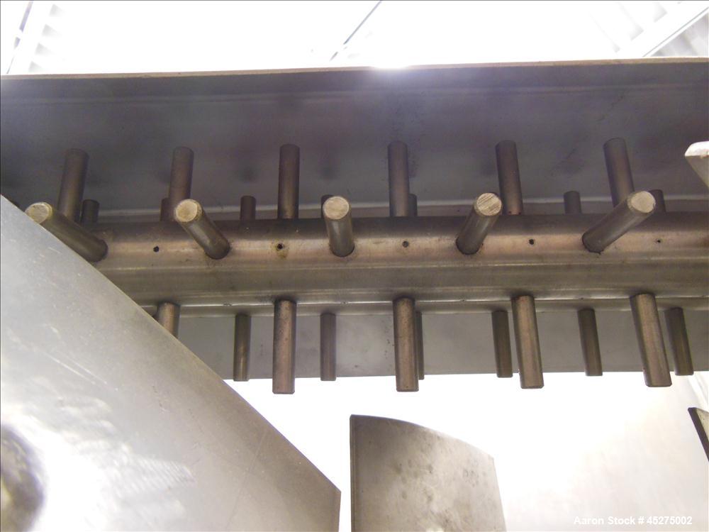 Used Stainless Steel Halvor Forberg Twin Shaft Fluidizer, 4.2 Cubic Feet, Model F-120