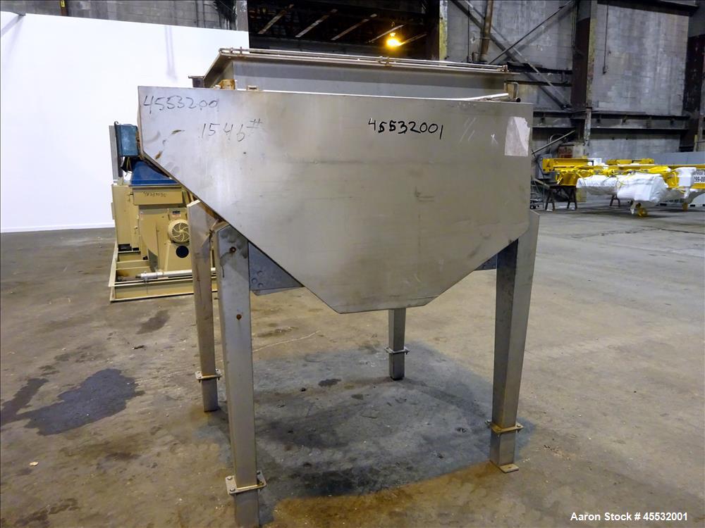 Used Stainless Steel Forberg Twin Shaft Paddle Mixer.