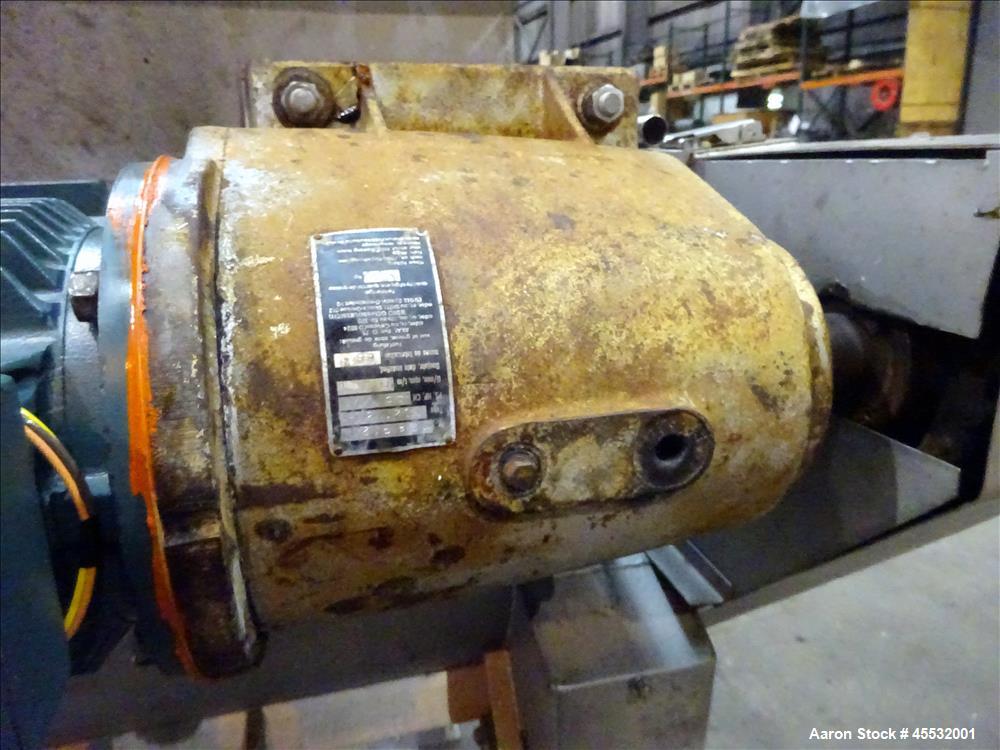 Used Stainless Steel Forberg Twin Shaft Paddle Mixer.