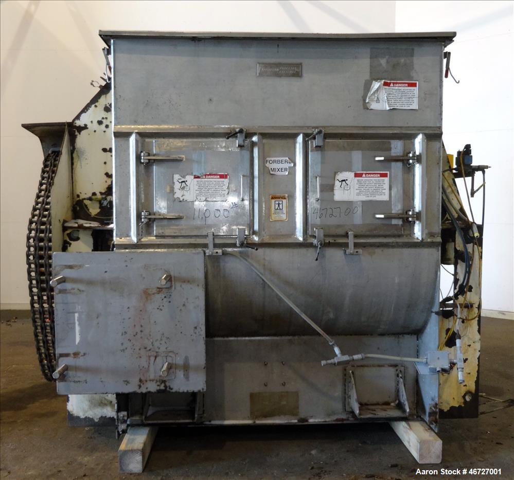 Used American Process Forberg Twin Shaft Fluidizer Zone Mixer, Model FZM-70