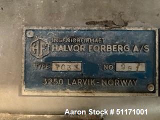 Used- Halvor Forberg AS Batch Paddle Blender/Mixer