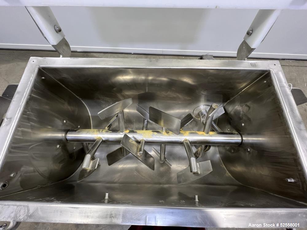 10 Cubic Foot Stainless Steel Paddle Mixer