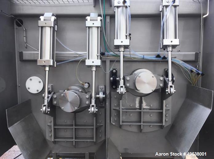 Used Inotec Double Paddle Vacuum Mixer, Type IM3000V. Stainless steel construction. Working capacity 105.9 cubic feet (3000 liters). Double shafts with each 6 paddles. Double end product discharge. C...