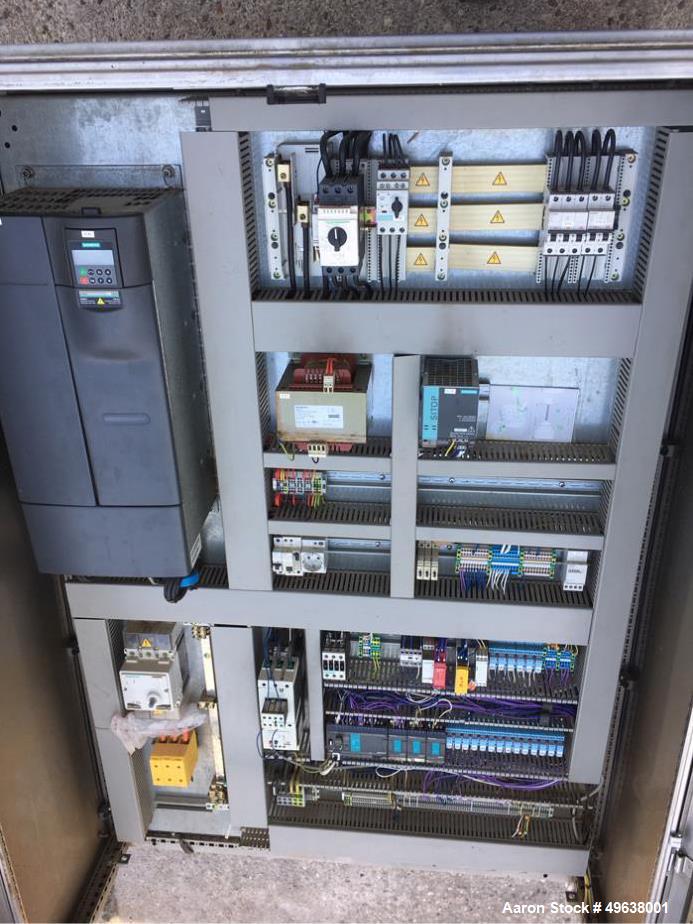 Used Inotec Double Paddle Vacuum Mixer, Type IM3000V. Stainless steel construction. Working capacity 105.9 cubic feet (3000 liters). Double shafts with each 6 paddles. Double end product discharge. C...