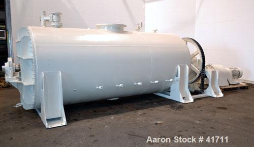 Used J.H. Day Cylindrical Paddle Mixer, 200 Cubic Feet Working Capacity, 316 Stainless Steel. 60" Diameter x 144" long. Carbon steel jacket rated 50 psi at 295 degrees F. Internal rated 50 psi at 295...