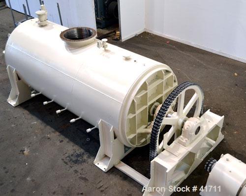 Used J.H. Day Cylindrical Paddle Mixer, 200 Cubic Feet Working Capacity, 316 Stainless Steel. 60" Diameter x 144" long. Carbon steel jacket rated 50 psi at 295 degrees F. Internal rated 50 psi at 295...