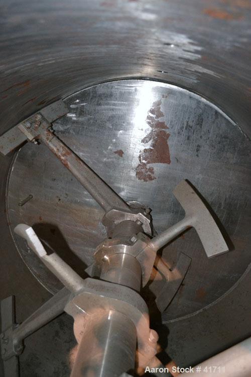 Used J.H. Day Cylindrical Paddle Mixer, 200 Cubic Feet Working Capacity, 316 Stainless Steel. 60" Diameter x 144" long. Carbon steel jacket rated 50 psi at 295 degrees F. Internal rated 50 psi at 295...
