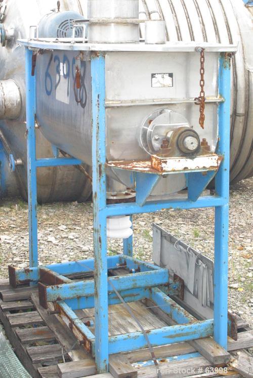 Used Stainless Steel Jaygo Plow Mixer, 10 Cubic Feet, Model JRB10