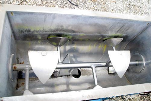 Used Stainless Steel Jaygo Plow Mixer, 10 Cubic Feet, Model JRB10