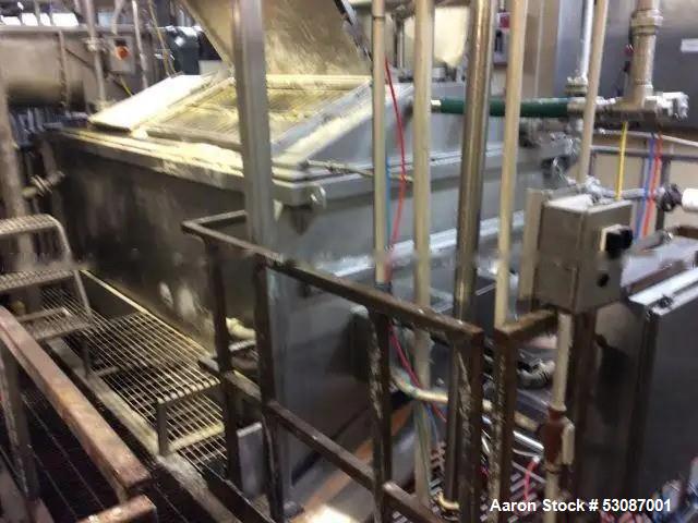 Used Karl Schnell Paddle Mixer, Stainless Steel. Approximately 140 cubic feet, 4000 Liter capacity. Has stainless steel feed hopper with dual screw conveyors, driven by (2) Approximate 5.4HP drive ge...