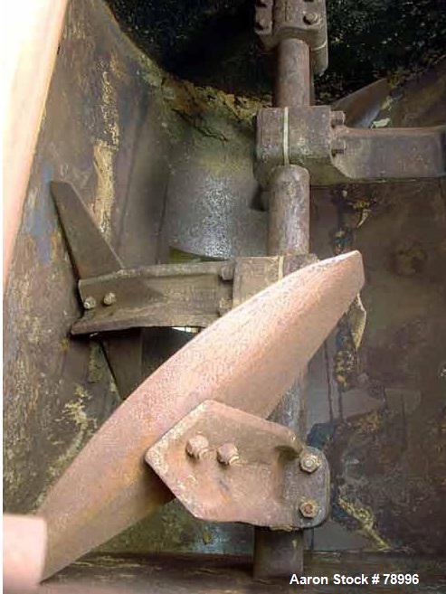 Used Carbon Steel Kelly Duplex Single Shaft Horizontal Paddle Mixer, Model 3604HM
