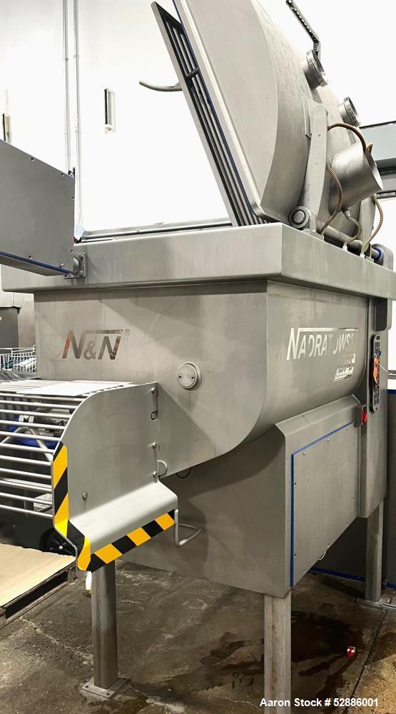 Used- N&N Nadratowski MIX-Series Paddle Blender, Model MIX-900, Stainless Steel. 900 Liter capacity. Two speeds: 16/32 RPM, ...
