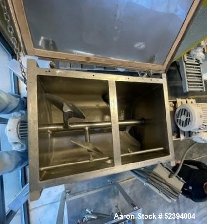 Used Marion Paddle Blender, Stainless Steel. Approximately 10 Cubic feet