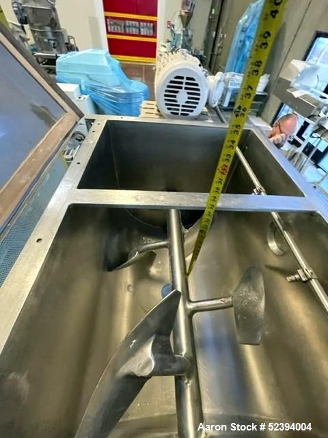 Used- Marion Paddle Blender, Stainless Steel. Approximately 10 Cubic feet