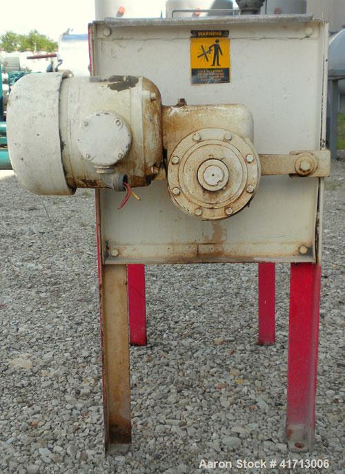 Used Marion Paddle Mixer, Model 1001, 1.5 cubic foot working capacity. 304 stainless steel clad; carbon steel outside. Non-jacketed trough 12" wide x 24" long x approximately 16" deep. 1-1/4" diamete...