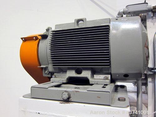 Used Marion Paddle Mixer, Model 2030, 15 Cubic Foot Working Capacity (24 Total), 304 Stainless Steel.  Non-jacketed trough 27-1/2” wide x 48” long x approximately 35” deep.  3” Diameter shaft with (4...