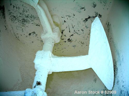 Used Marion Paddle Mixer, Model 3020, Carbon Steel. 30 cubic feet working capacity (41 total). Non-jacketed trough 36" wide x 48" long x approximately 44" deep. 3" diameter shaft with (4) bolt on pad...