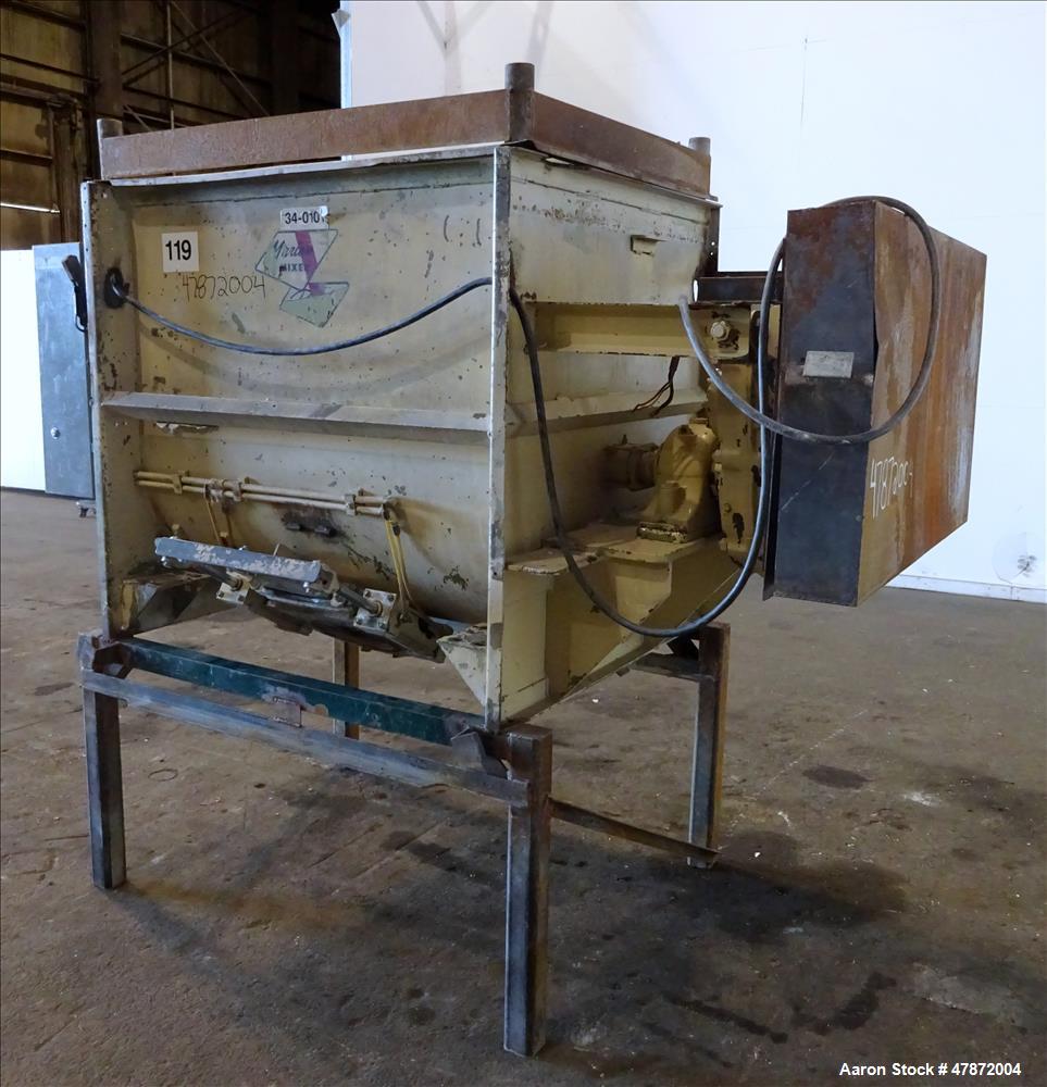 Used Marion Paddle Mixer, Approximately 35 Cubic Feet Capacity, Carbon Steel.