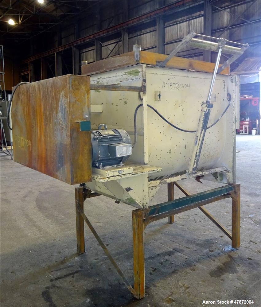 Used- Marion Paddle Mixer, Approximately 35 Cubic Feet Capacity, Carbon Steel.