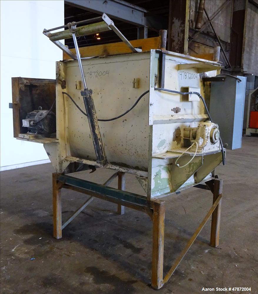 Used- Marion Paddle Mixer, Approximately 35 Cubic Feet Capacity, Carbon Steel.