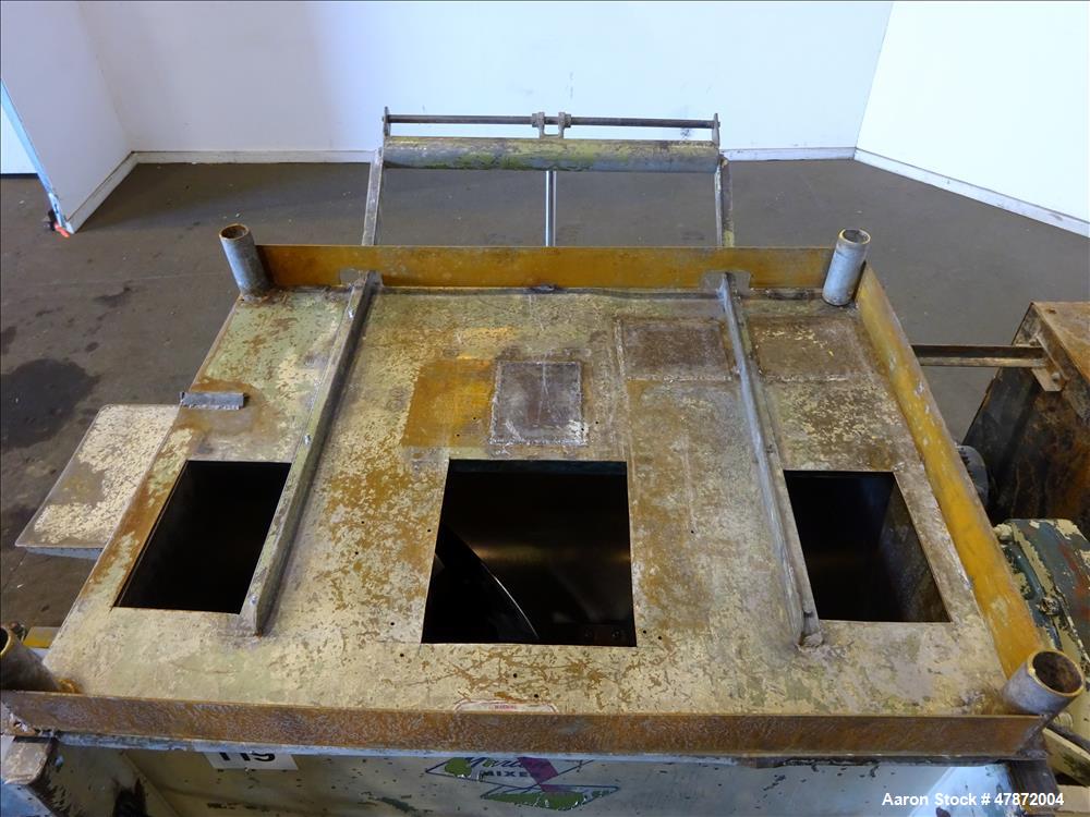 Used Marion Paddle Mixer, Approximately 35 Cubic Feet Capacity, Carbon Steel.