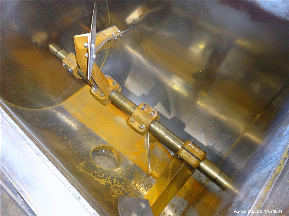 Used Marion Paddle Mixer, Approximately 35 Cubic Feet Capacity, Carbon Steel.